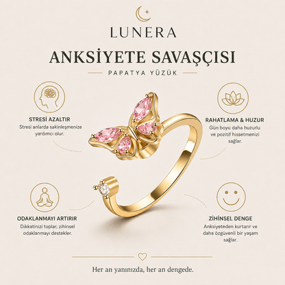 Lunera™ Anksiyete-Stres Önleyici Yüzükler (Ayarlanabilir Boyut)