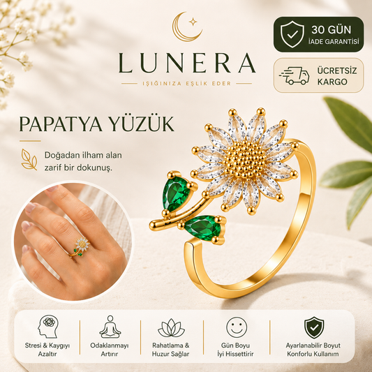 Lunera™ Anksiyete-Stres Önleyici Yüzükler (Ayarlanabilir Boyut)